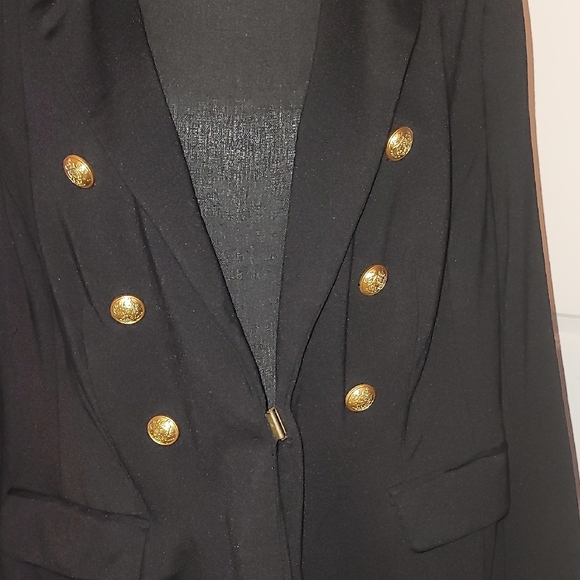 Lane Bryant Black Blazer with Gold Buttons SZ: 18 - Picture 3 of 9